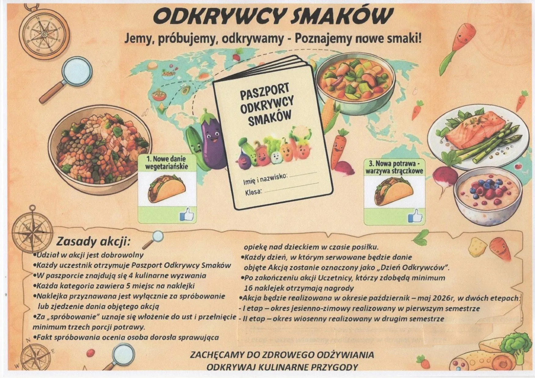 Odkrywcy Smaków – szkolna akcja kulinarna z Paszportem Odkrywcy Smaków